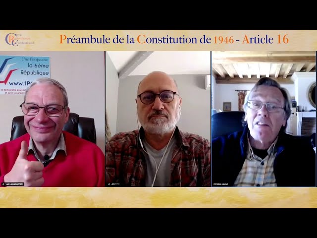 Critique de l'article 16 du préambule de 1946 - Christian Laurut