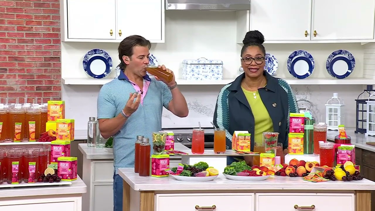 Roar Daily Wellness 20ct Prebiotic &amp; Green Drink Mix Auto-Delivery on QVC