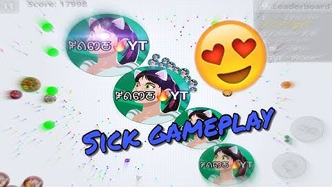 AGARIO MOBILE || BEST CANNON SPLIT/INVERSE