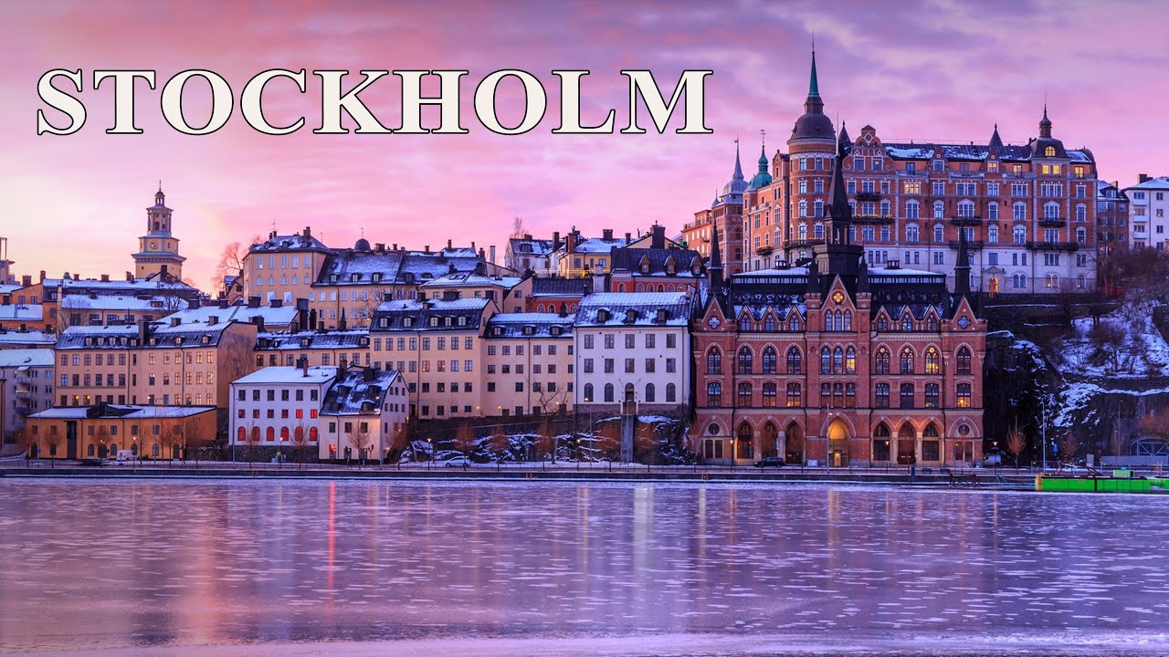 Relaxation Music for study and work with STOCKHOLM pictures (4K Video Ultra HD)