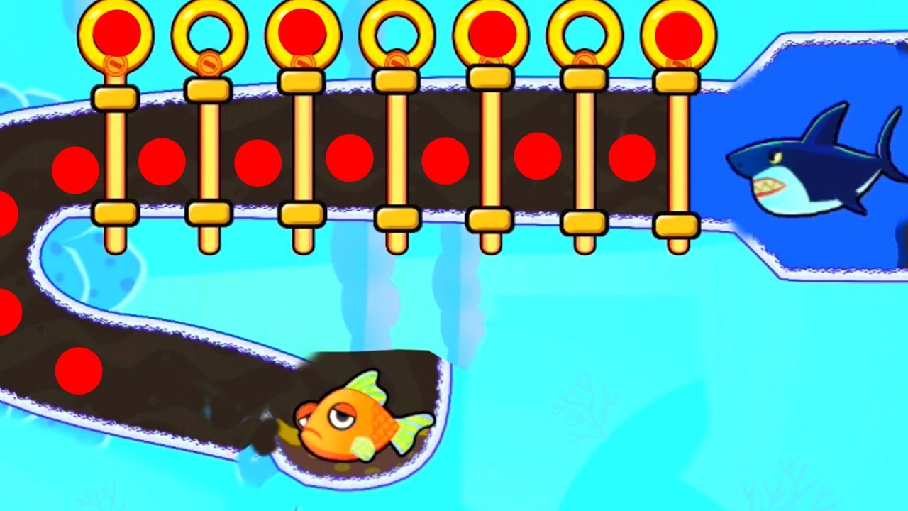 save the fish / pull the pin max level /android game save fish pull the pin / mobile game