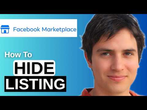 How To Hide Listing From Friends On Facebook Marketplace