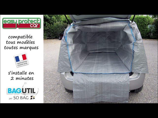 Protection coffre de voiture, bâche fabriquée en France