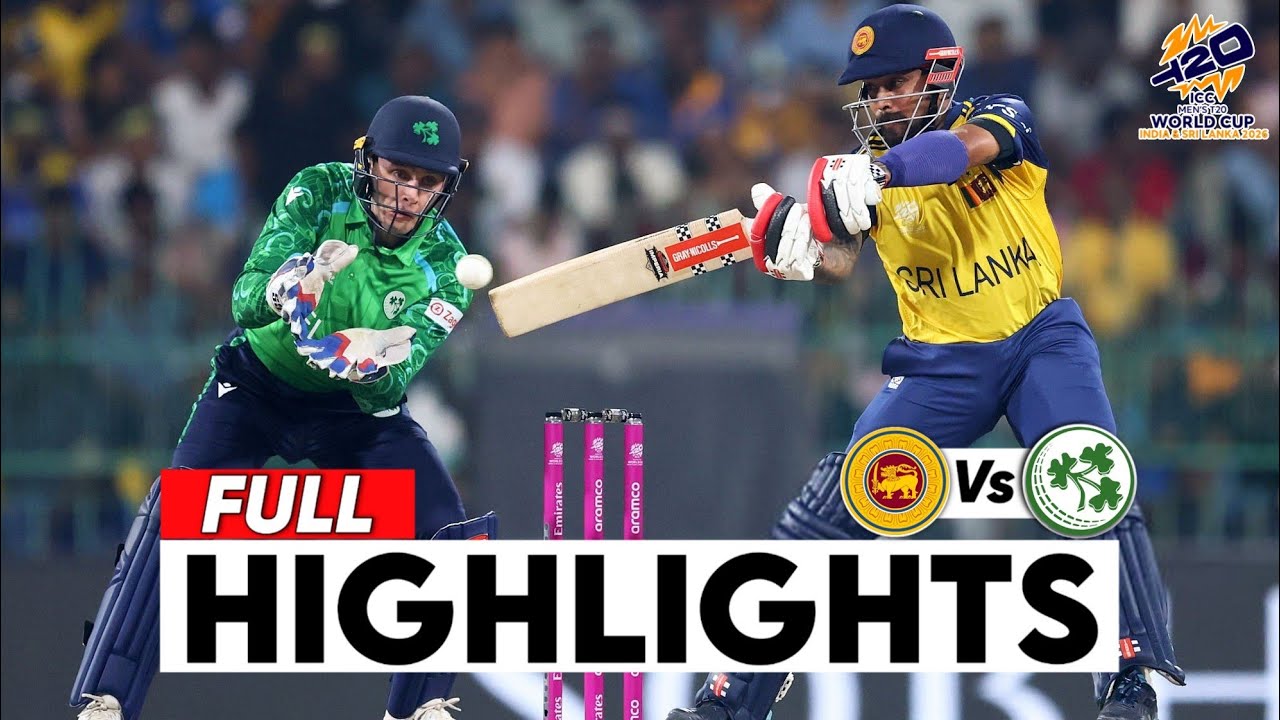 Sri Lanka vs Ireland 6th ICC T20 World Cup 2026 Match Highlights | SL Vs IRE Highlights