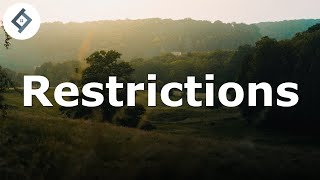 Restrictions | Land Law