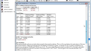 Statgraphics Outliers