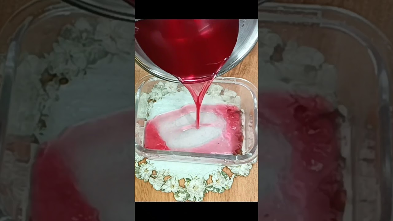 Strawberry Jelly for custard, falooda, sharbat