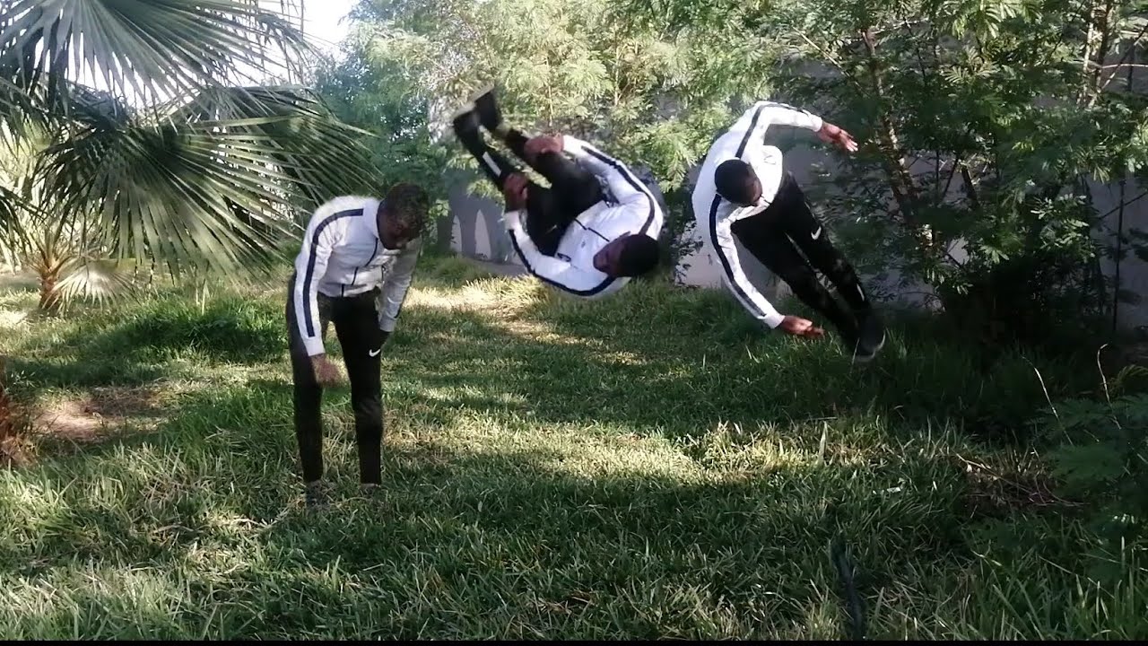 القفزة الجانبية الهوائية (الشقلبة الجانبية بدون بدين)