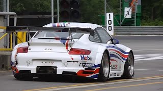 Porsche 997 GT3 RSR Amazing Sound - Accelerations, Fly Bys & Downshifts!