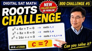 Mastering Hard Quadratic Equations with Desmos | Digital SAT Math 800 Challenge #5