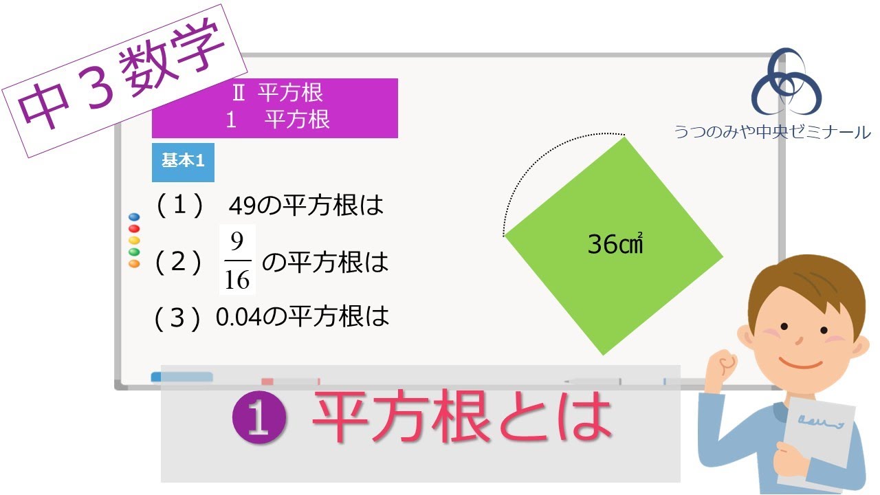 1 平方根 平方根とは Youtube