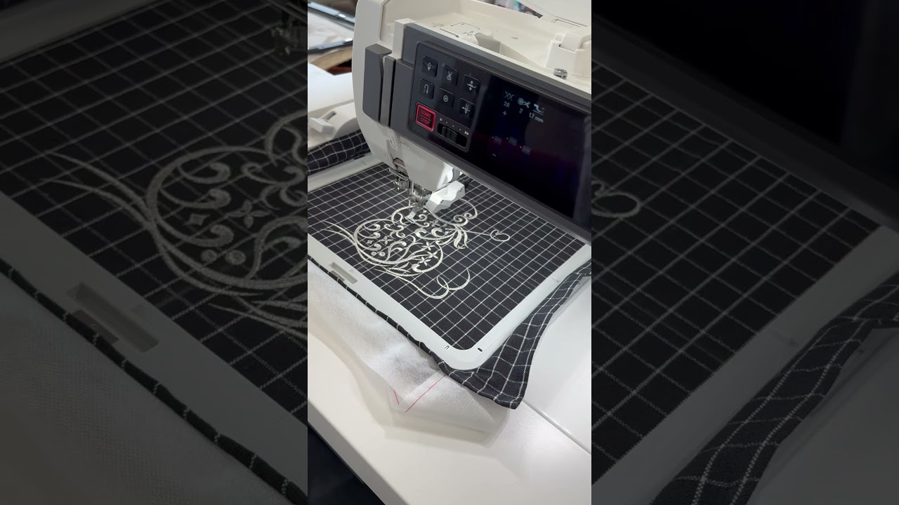 Metallic thread trick.  Use a horizontal spool pin when using metallic thread.  