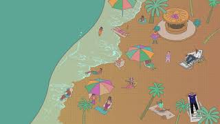 BEACH-CHILL II free lofi visuals II free animation for music