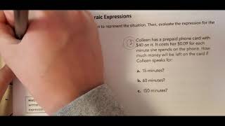 USD259 Math Packet # 7 Part 1