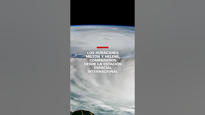 Así se ven los #huracanes Milton y Helene desde la Estación Espacial Internacional