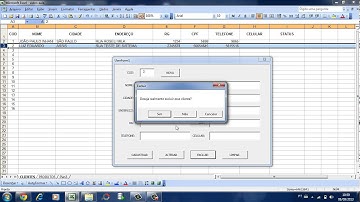 AULA6 EXCEL COM VBA - LOJA COMERCIO - CADASTRO DE CLIENTES