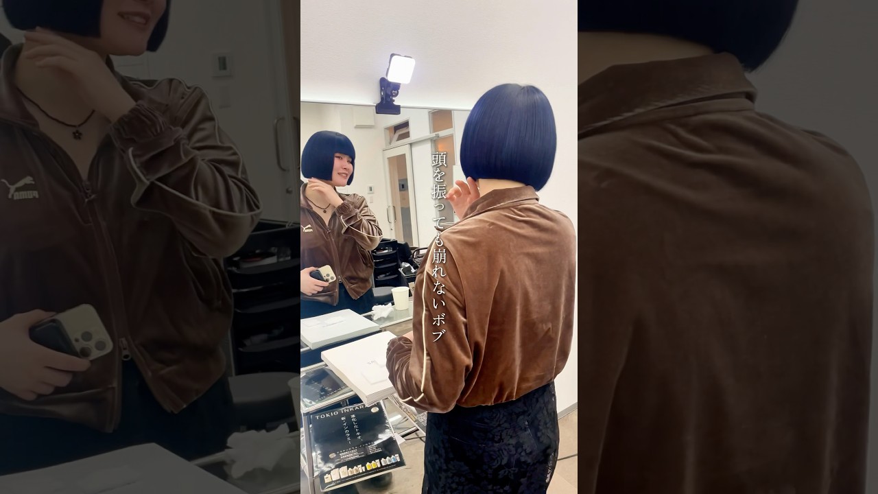 【本当の笑顔が見たくて、本物のヘアカットを目指しています✂︎】一切妥協のない技術で、今日も笑顔が増えますように#ボブ #切りっぱなしボブ #ミニボブ #美容師 #美容室