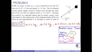 Chapter 10 - Problem 06 - Rotational inertia and kinetic energy