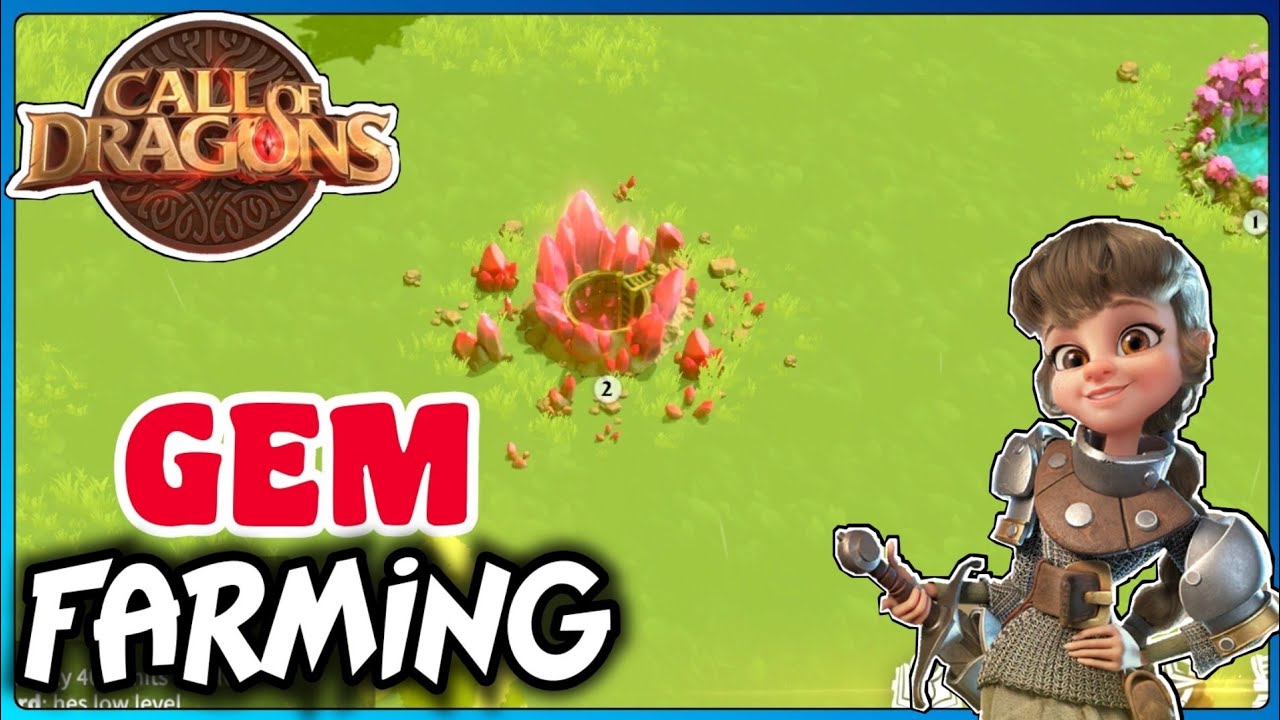 Call of dragons - how to gather gems beginners tutorial