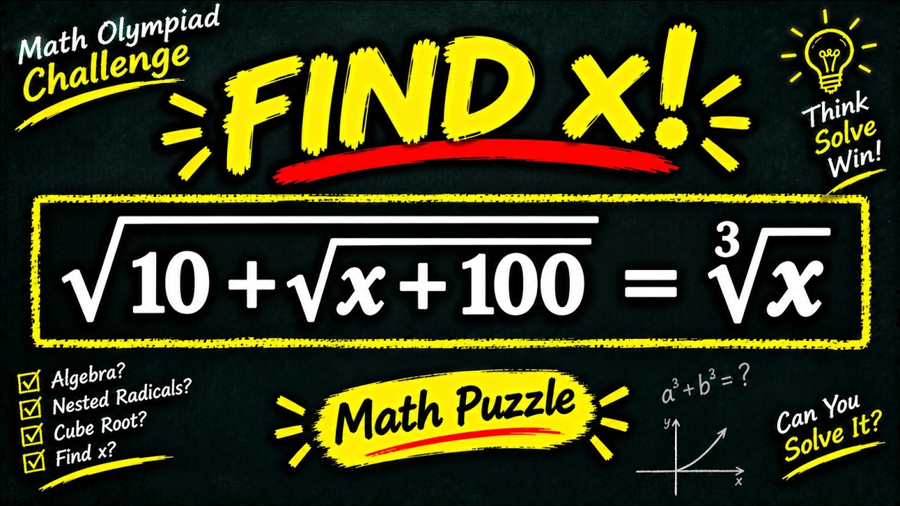Can You Solve This Tricky Math Olympiad Puzzle? Find x | Nested Radical ...