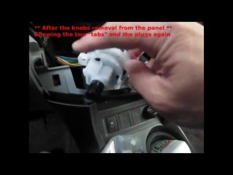 Replace Bulbs on Heat/AC Control Panel 2012 Toyota Rav4