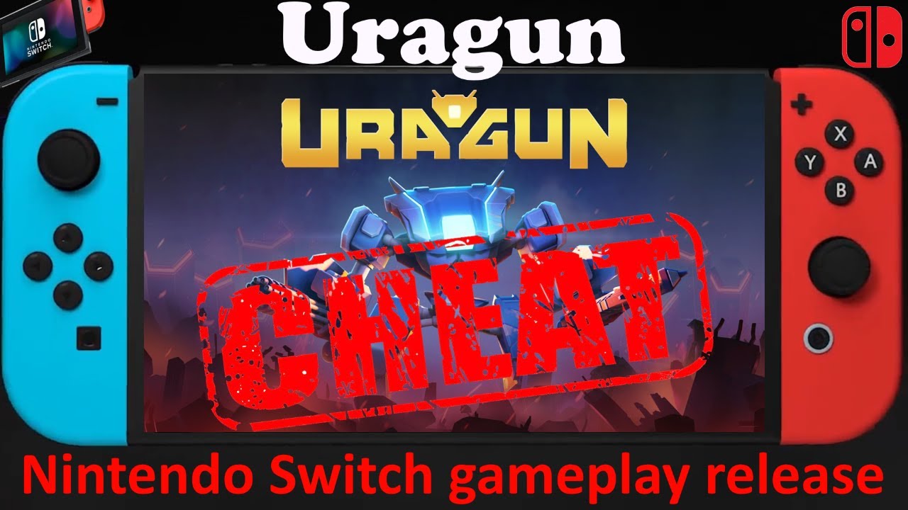 Uragun - Nintendo Switch gameplay cheats release - HP inf, rocket launcher inf, bomb inf