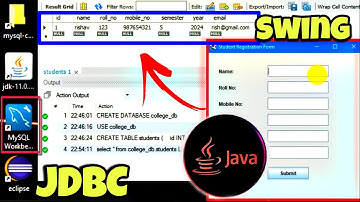 Registration form in Java swing Eclipse IDE and save data in MySQL Database using JDBC | Chatgpt