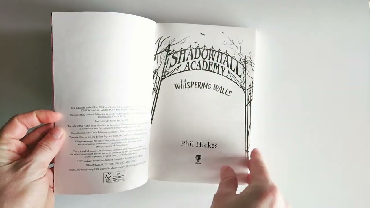 Shadowhall Academy: The Whispering Walls (USBORNE)