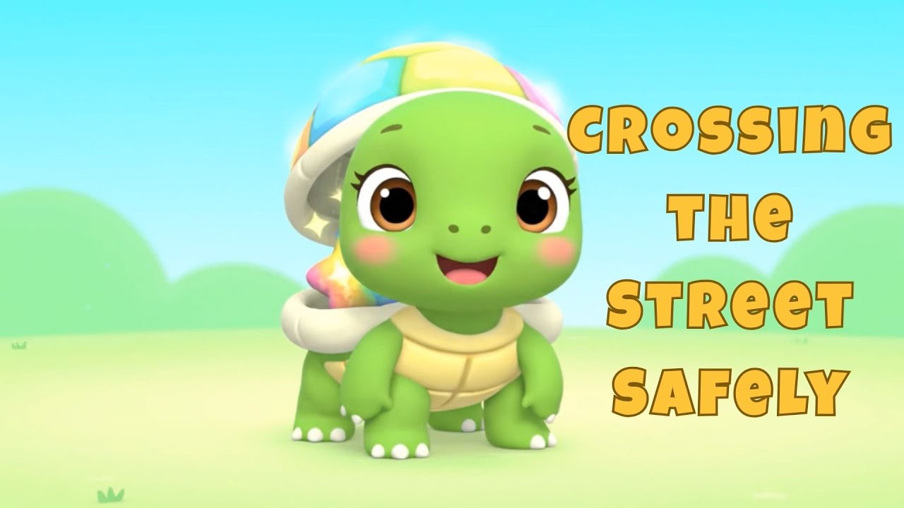 Tiko the Tiny Turtle Learns to Cross the Street Safely | Kids Safety Video