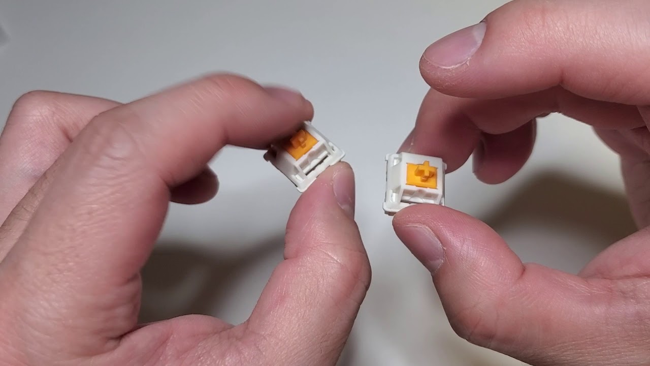 glorious holy panda switch before and after lubrication comparison