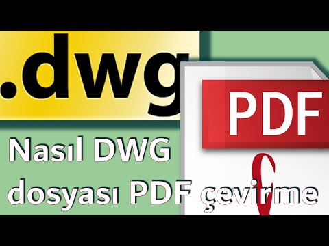 TR - dwg dosyası pdf çevirme . DWG dosyasını PDF ye dönüştürme
