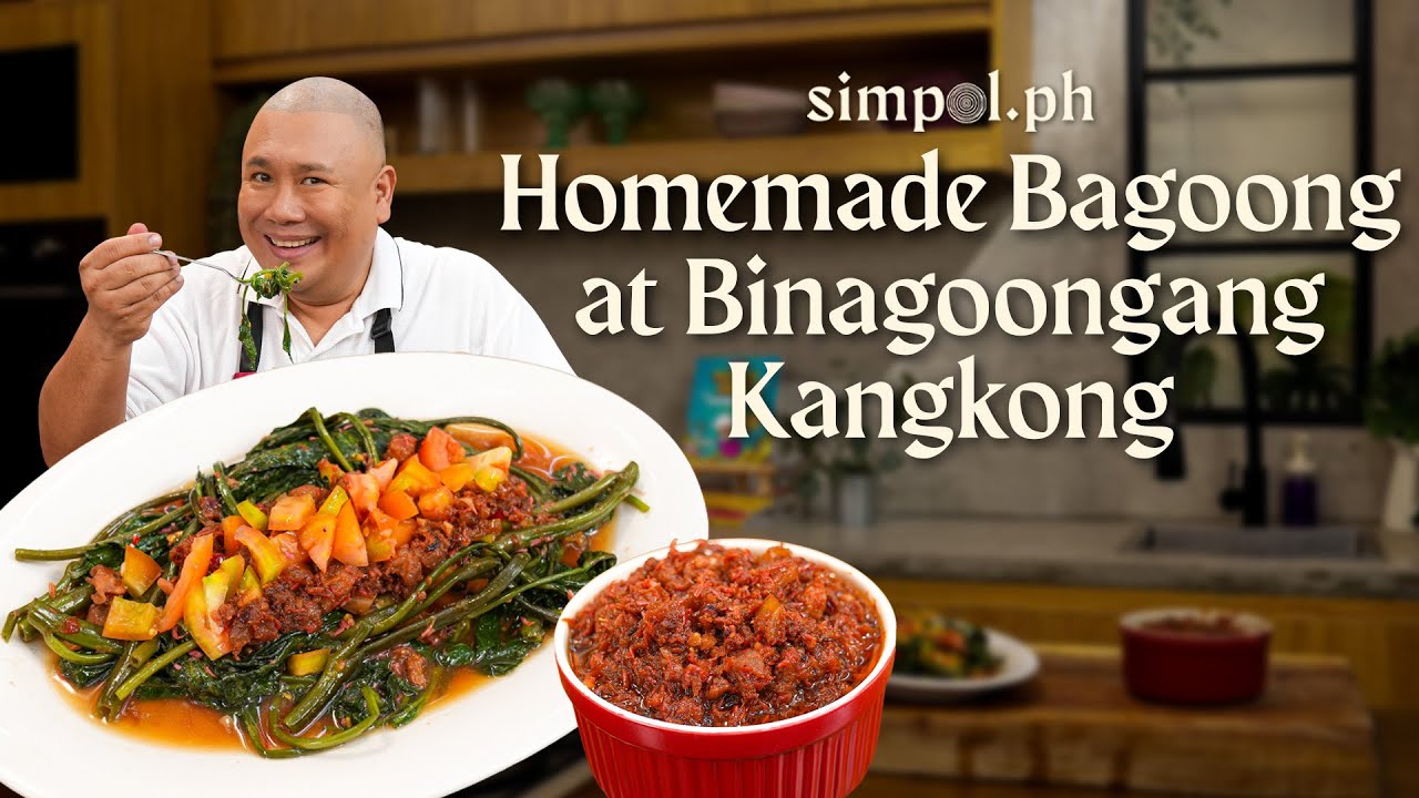 Ginisang Bagoong & Binagoongang Kangkong Recipe | Easy Filipino Shrimp Paste Dishes by Chef Tatung