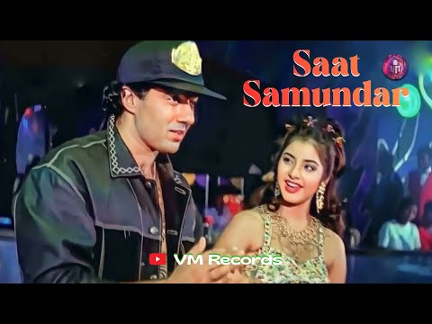 Saat Samundar Paar Main Tere 4K Song | Sunny Deol, Divya Bharti | Vishwatma (1992) | Popular Song