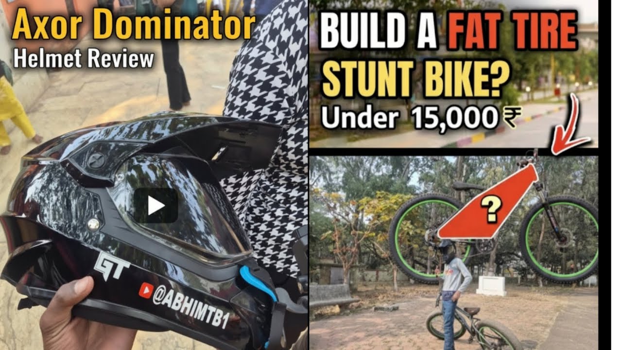😱😱😱Ajj helmet ka review aur appni fat bike ka review and fat bike ki testing so 