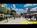 Walk tour in first person view in 4k Croatia Zadar Jazine , Kalelarga , Forum