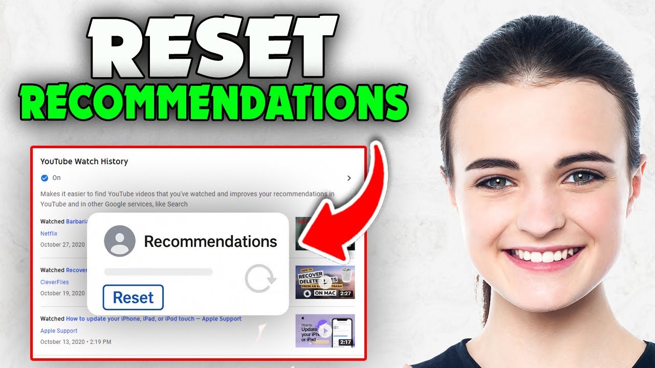 Как сбросить рекомендации YouTube (2026)