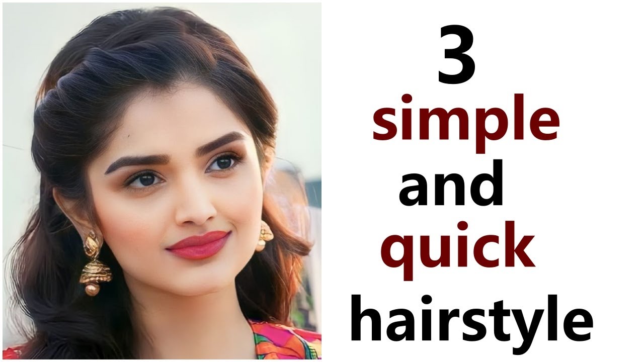 3 very easy and quick hairstyle for - short hairs | simple hairstyle ...