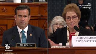 Watch Rep. John Ratcliffes Full Questioning Of Amb. Yovanovitch  Trumps First Impeachment