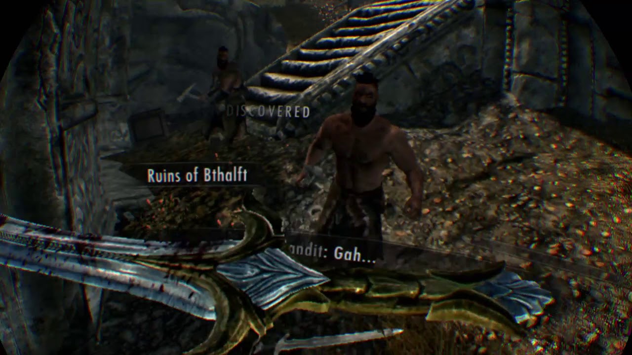 Skyrim VR Chillrend vs bandits