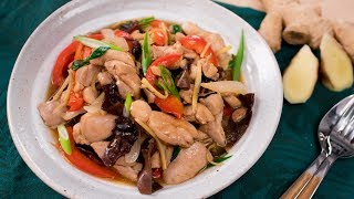 Thai Ginger Chicken Gai Pad King Thai Recipes