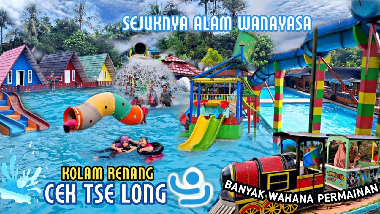 Sejuknya Kolam Renang Cek Tse Long dengan nuansa alam Wanayasa Purwakarta