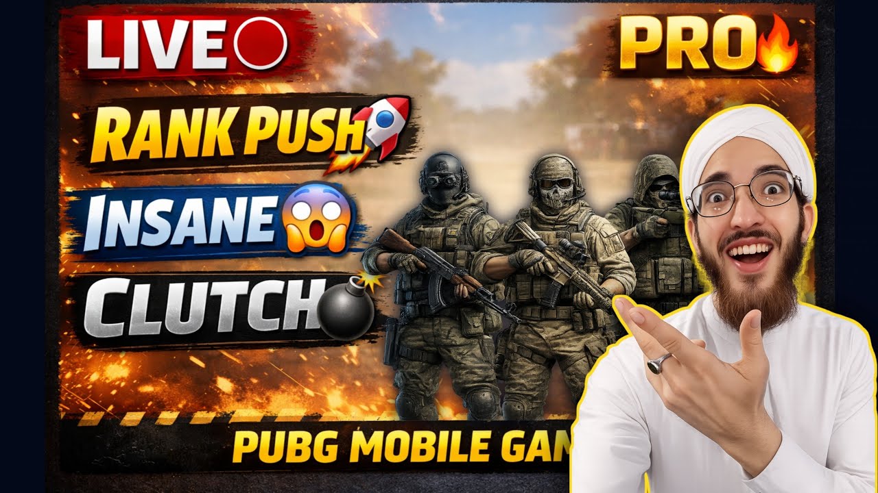 PUBG Mobile Live 🔴 Rank Push + Pro Gameplay | Live Stream - YouTube