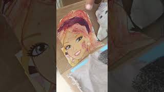 kids activity#imagination#just a used package card board# idea for kids#love my daughter 😊😊