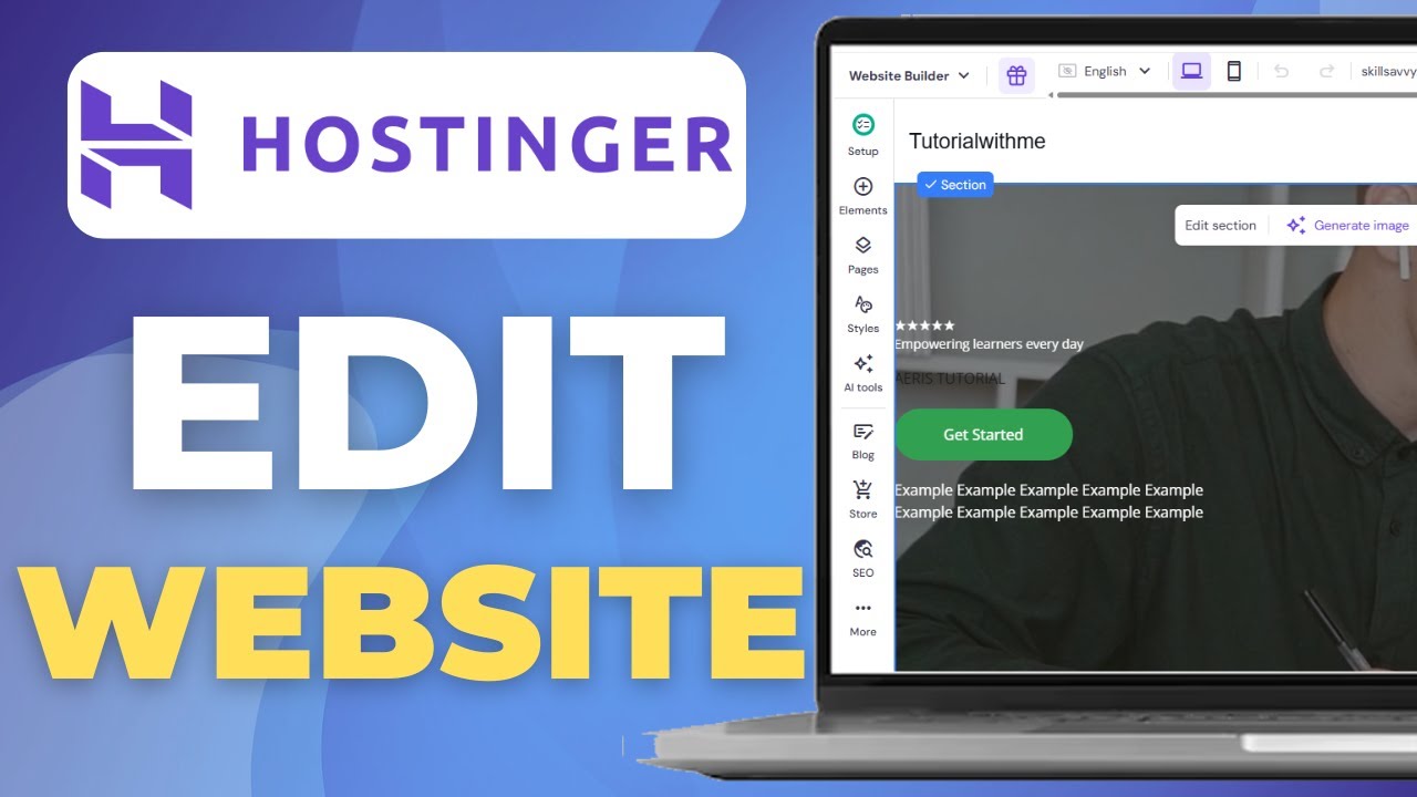 How To Edit A Website In Hostinger Website Builder | Full Tutorial 2025 ...