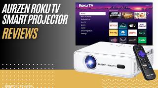 Aurzen Roku TV Smart Projector 1080P FHD Portable Outdoor Movie Projector Review