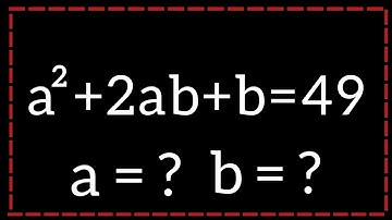 United States | A Nice Algebra Problem | Math Olympiad | Solve for a & b ?? |