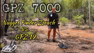 Gpz 7000 Nugget Finder Zseach & GPZ 19 depth test.