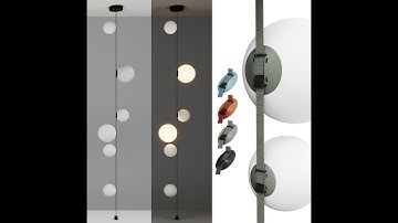 How to Model a Vibia Pendant Light  Time lapse in 3ds Max | Corona Renderer Tutorial