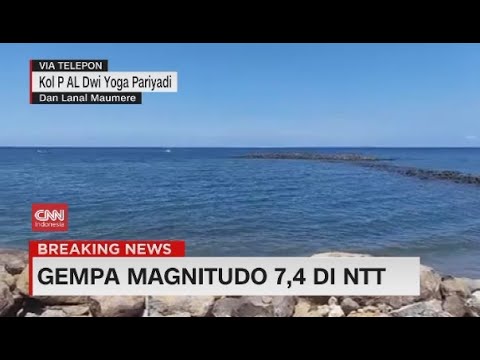 Kondisi Air Laut Usai Gempa 7,4 Guncang NTT