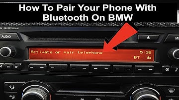 BMW E82, E87, E88, E90 Hoe u uw telefoon koppelt aan Bluetooth
